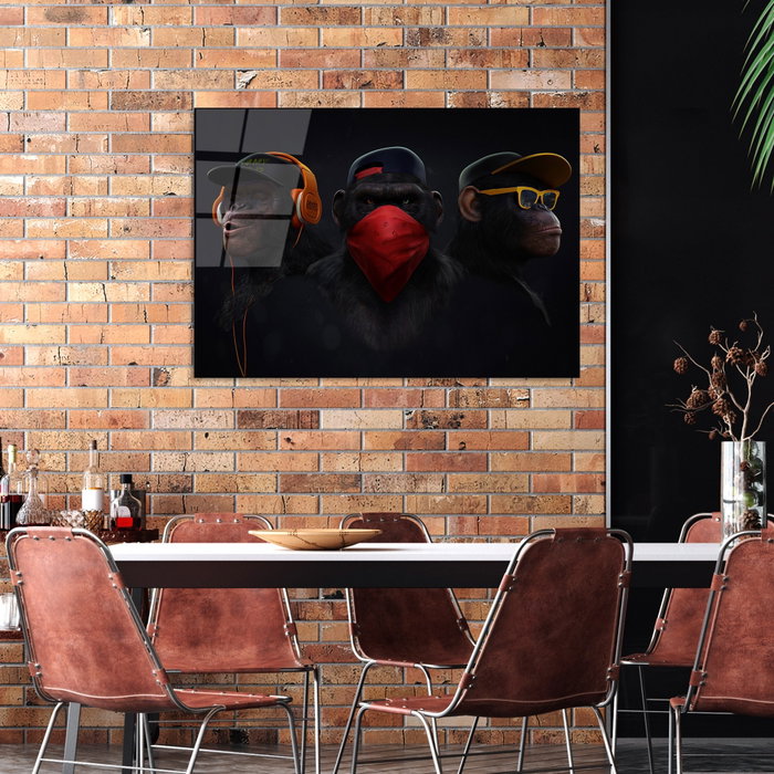 Wallity Pintura Decorativa de Vidrio Templado UV-049 Multicolor 70 x 100 cm